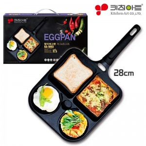키친아트 4구에그토스트후라이팬28cm 1P (상품코드 : KFP0013)