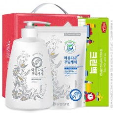 아름다운주방세제500펌프 300리필 크린백(3종)