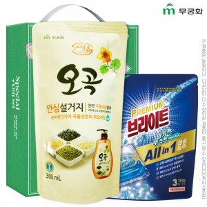 무궁화 오곡안심설거지 브라이트올인원캡슐세제(2종)