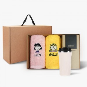 송월 스누피 피너츠 180g 2P + 이너프텀블러530ml 1P 선물세트