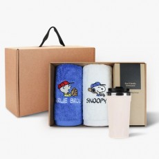 송월 스누피 스포츠 200g 2P + 이너프텀블러530ml 1P 선물세트