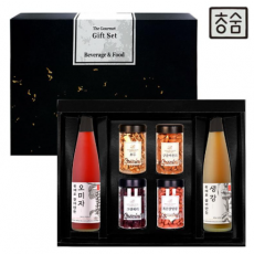 [청숨] 생강500ml + 오미자500ml + 견과 4개입 선물세트