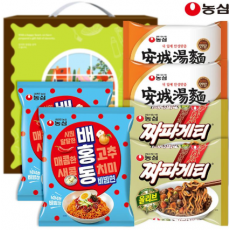 농심 라면이필요해6종1호(비빔면2개,안성탕면2개,짜파게티2개)