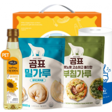 탑셰프페트해바라기유 곰표밀가루 부침가루 키친타올(4종)