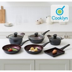 쿡클린 IH 인덕션 오가닉블랙 v2 세라믹 프라이팬 냄비 7종 A세트 v2-77S05GS