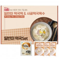 일반미떡국떡 500g + 사골떡국육수 350g(3입)