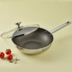 [클래딘] 이연복 뉴소댕 통3중 궁중팬 뚜껑세트 28cm