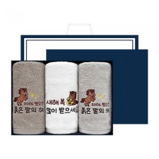 2026년 병오년 송월타올 붉은 말 자수3p