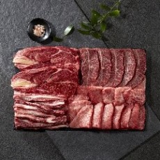 [고우기] 1++한우 구이용 선물세트 (등심300g+갈비살300g+특수부위 300g)