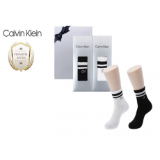 [캘빈클라인] 남성 캐주얼 스포츠 파일 양말2족 세트(프리미엄라인)
