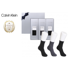 [캘빈클라인] 신사 중목양말 단색3족 세트(프리미엄라인)