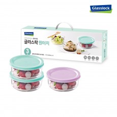 글라스락
원터치 원형 3조 세트