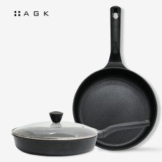 [AGK NORDIC] 블랙 프리미엄 28 프라이팬 콤비