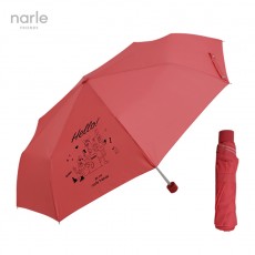 [나를프렌즈] 3단 수동우산 코랄레드