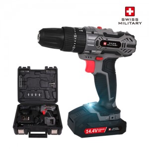 [스위스밀리터리] 리튬이온 14.4V 충전식 무선 햄머드릴