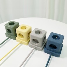 [에코너] MT04 전선형 1.8M 큐브 멀티탭 4000W 고용량 (5구/C타입포트/USB포트)